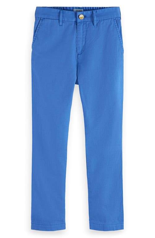 Scotch & Soda Kids' Loose Tapered Leg Cotton Linen Pants 6897 Tile Blue at Nordstrom, Y