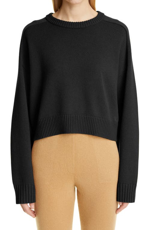 Loulou Studio Bruzzi Oversize Wool & Cashmere Sweater in Black