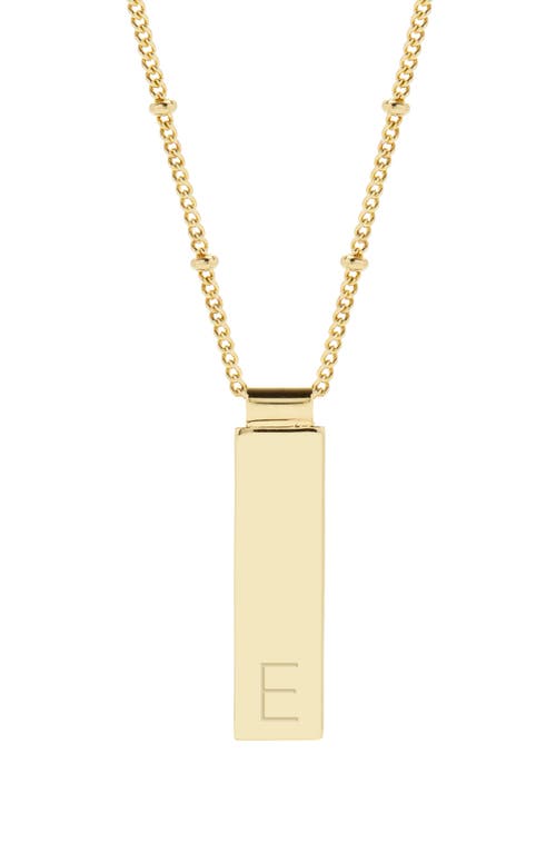 Maisie Initial Pendant Necklace in Gold E