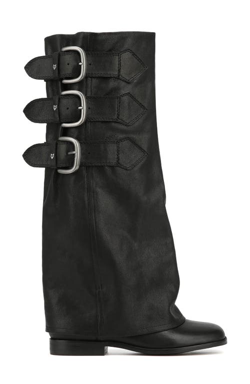 Naked Wolfe Anchor Knee High Boot in Black-Leather 