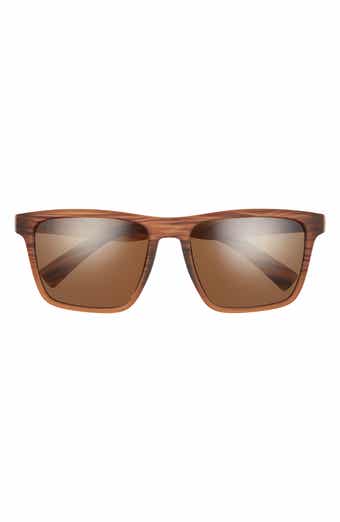 Hurley Halfway 56mm Polarized Browline Sunglasses
