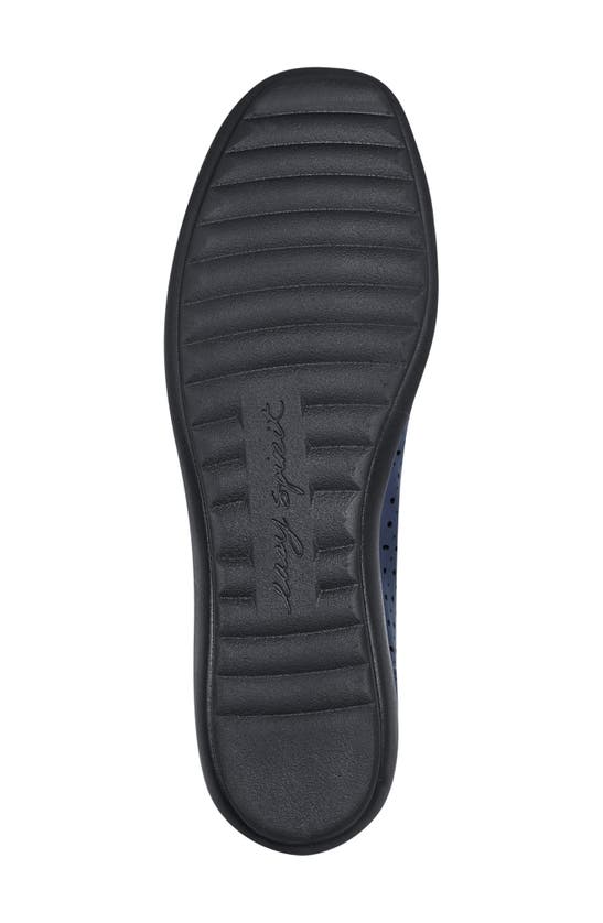 Shop Easy Spirit Luciana Perforated Flat In Navy