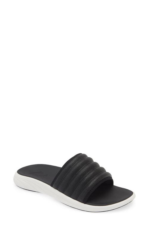 Shop Olukai Komo Slide Sandal In Black/black