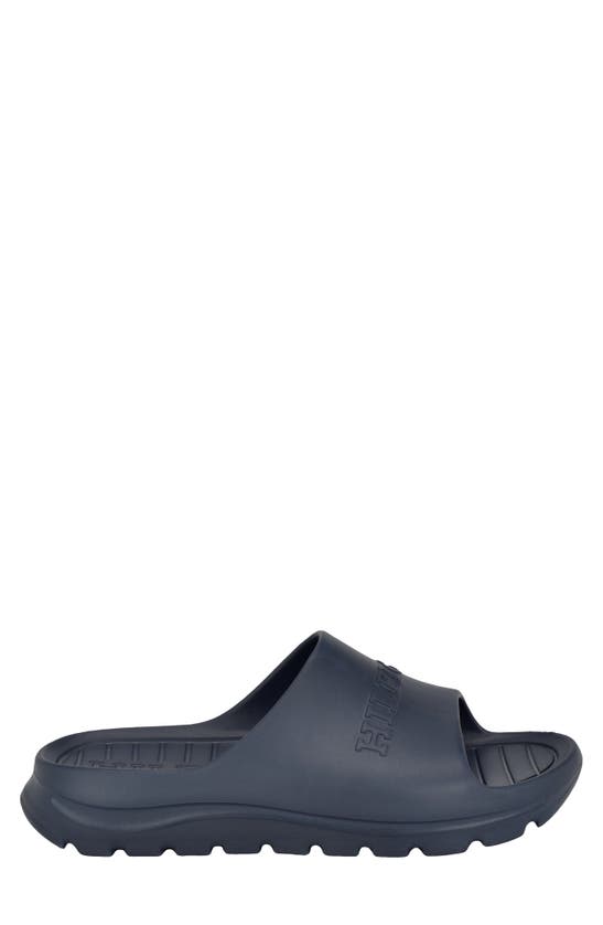 Shop Tommy Hilfiger Gager Slide Sandal In Dark Blue
