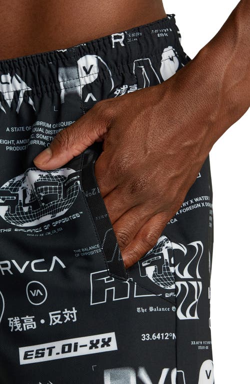 Shop Rvca Yogger Stretch Athletic Shorts In All Brand All Over