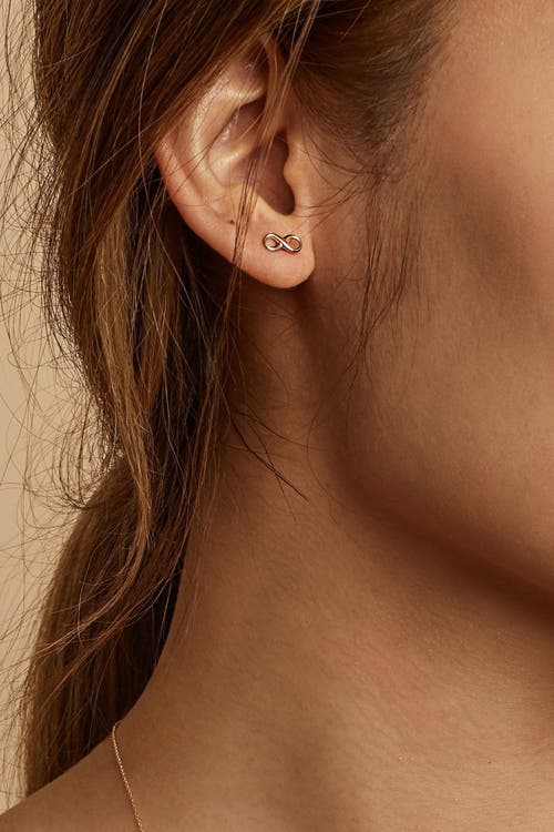Oradina Forever Yours Studs In Yellow Gold