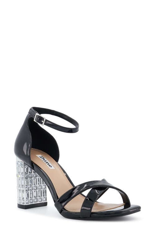 Dune London Malena Square Toe Sandal Black at Nordstrom,