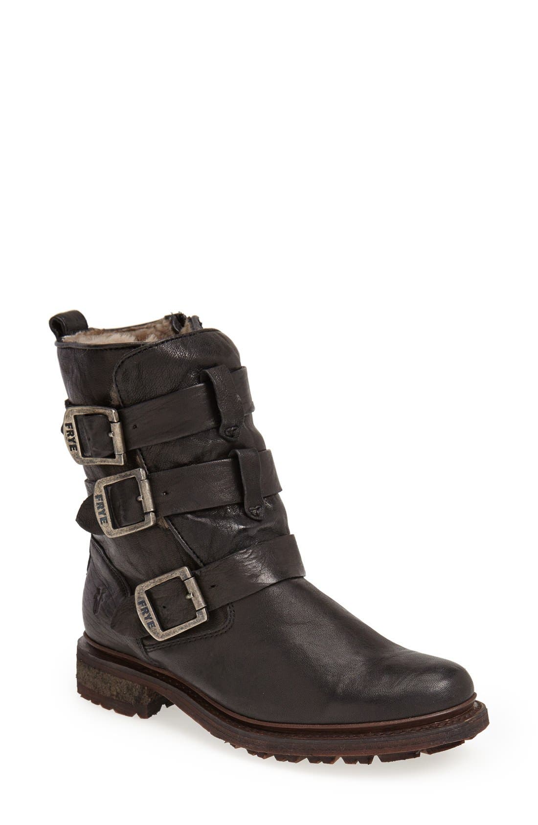 Frye 'Valerie' Shearling Lined Strappy 