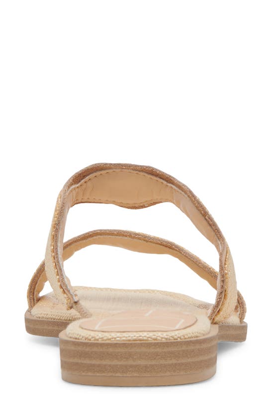 Shop Dolce Vita Ilva Slide Sandal In Light Natural Raffia