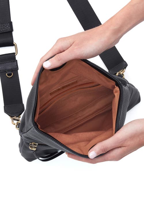 Hobo Grant Leather Crossbody Bag In Black