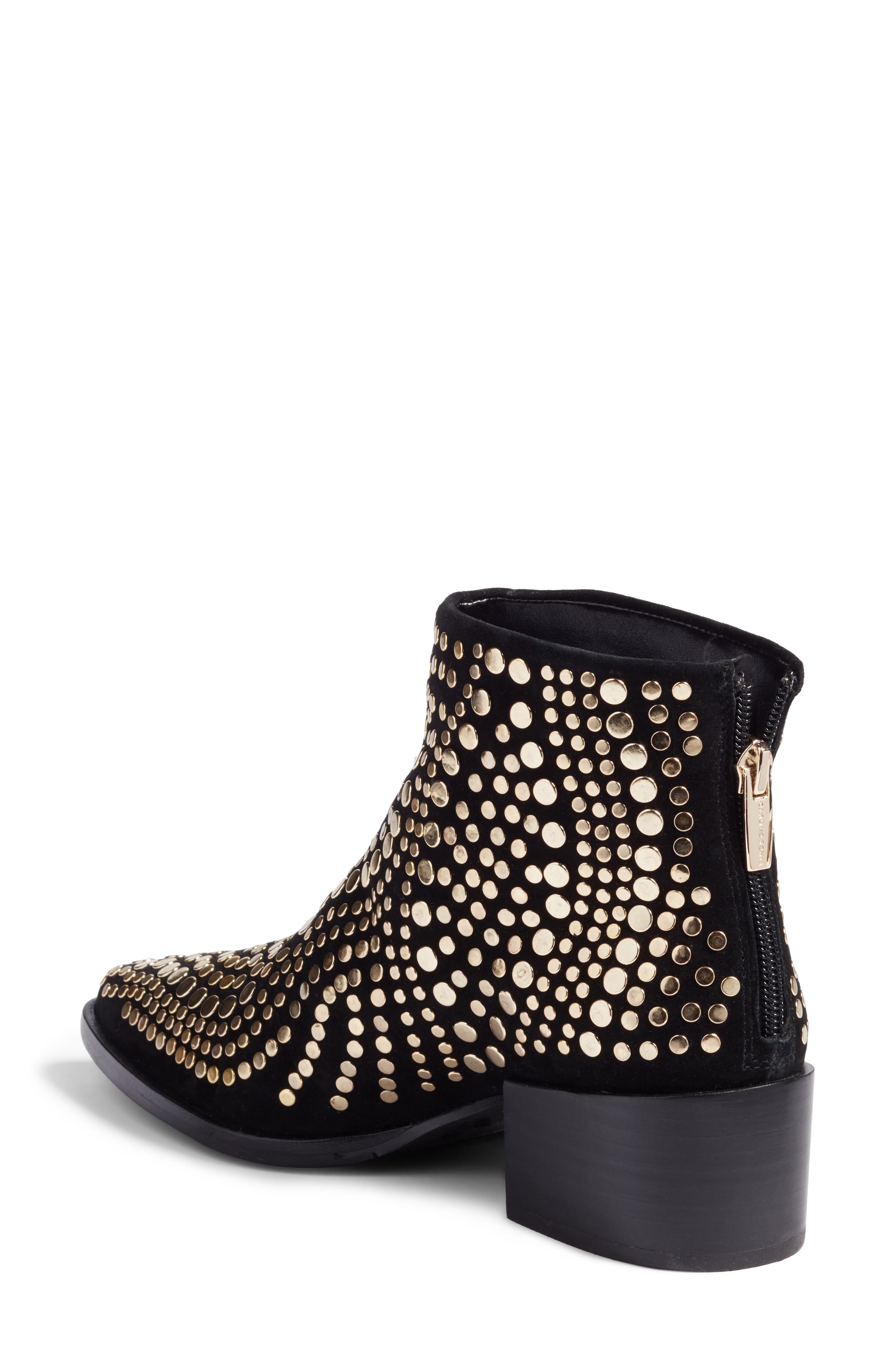 vince camuto edenny studded pointy toe bootie
