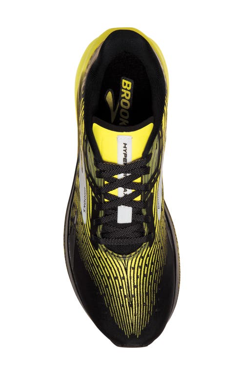 Shop Brooks Hyperion Max Running Shoe In Black/blazing Yellow/white