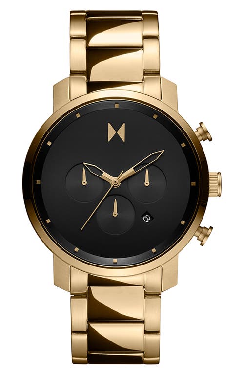 MVMT Chronograph Bracelet Watch, 45mm in Gold at Nordstrom