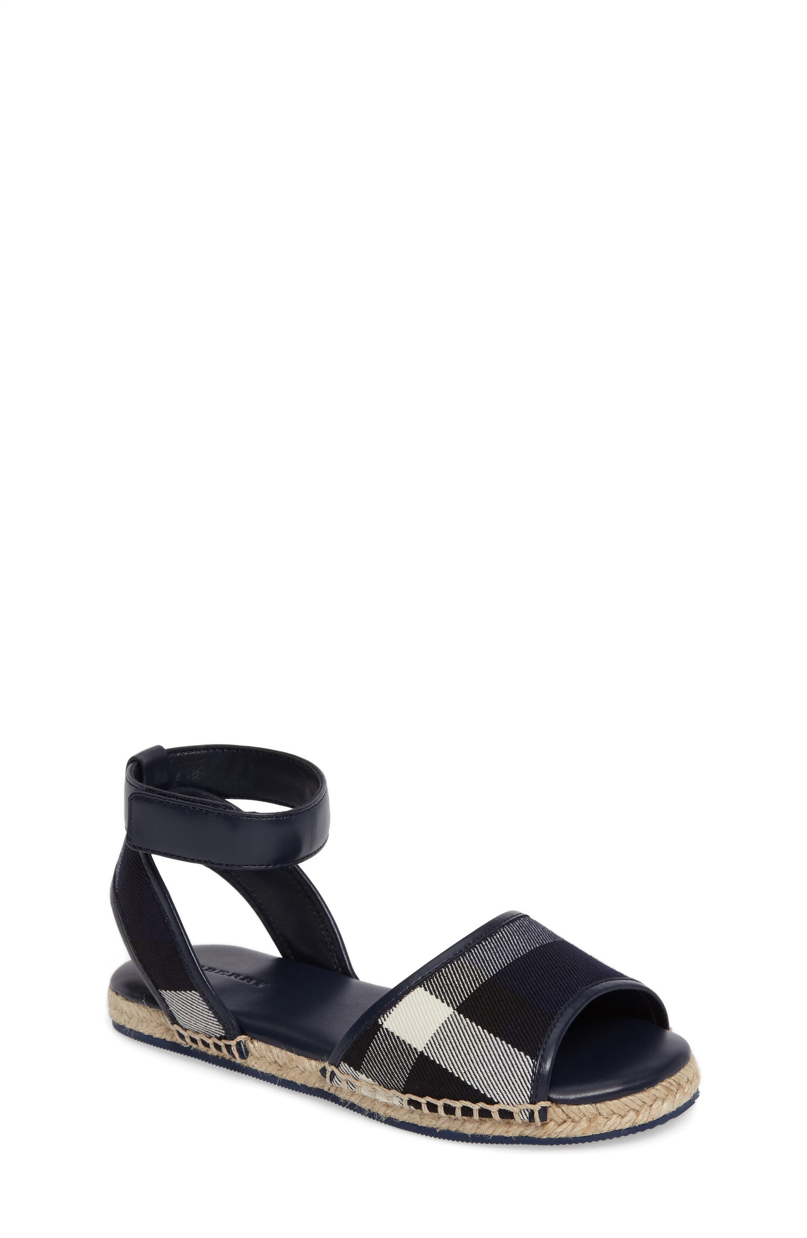 burberry sandals kids grey