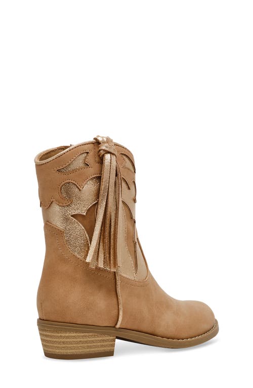 Dolce Vita Dv By  Kids' Lowra Fringe Western Boot In Tan