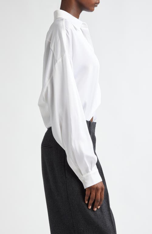 Michael Kors Oversize Button-up Shirt In Optic White