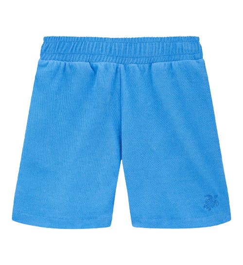 Vilebrequin Babies'  Kids' Solid Cotton Terry Shorts In Ocean