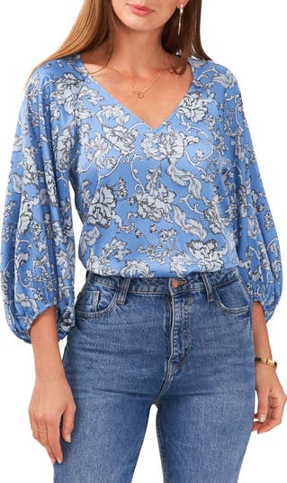 Vince camuto floral print top top