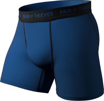 $45 Pair Of Thieves Underwear Mens Blue Cotton Modal Stretch Boxer