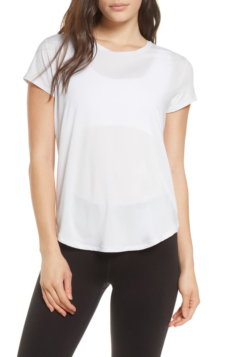 ZELLA Strength Performance T-Shirt, Main, color, PURPLE HINT