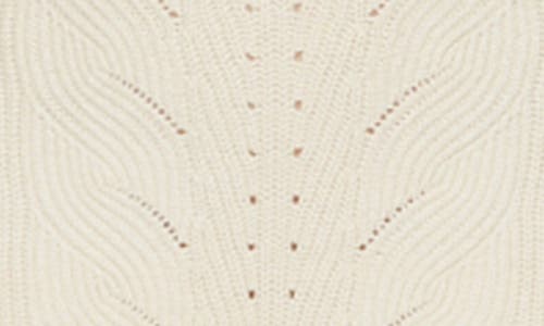 Rebecca Minkoff Daisy Long Sleeve Sweater Minidress In Winter White