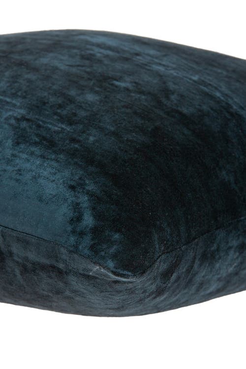 Parkland Collection Kyan Transitional Solid Pillow In Dark Blue