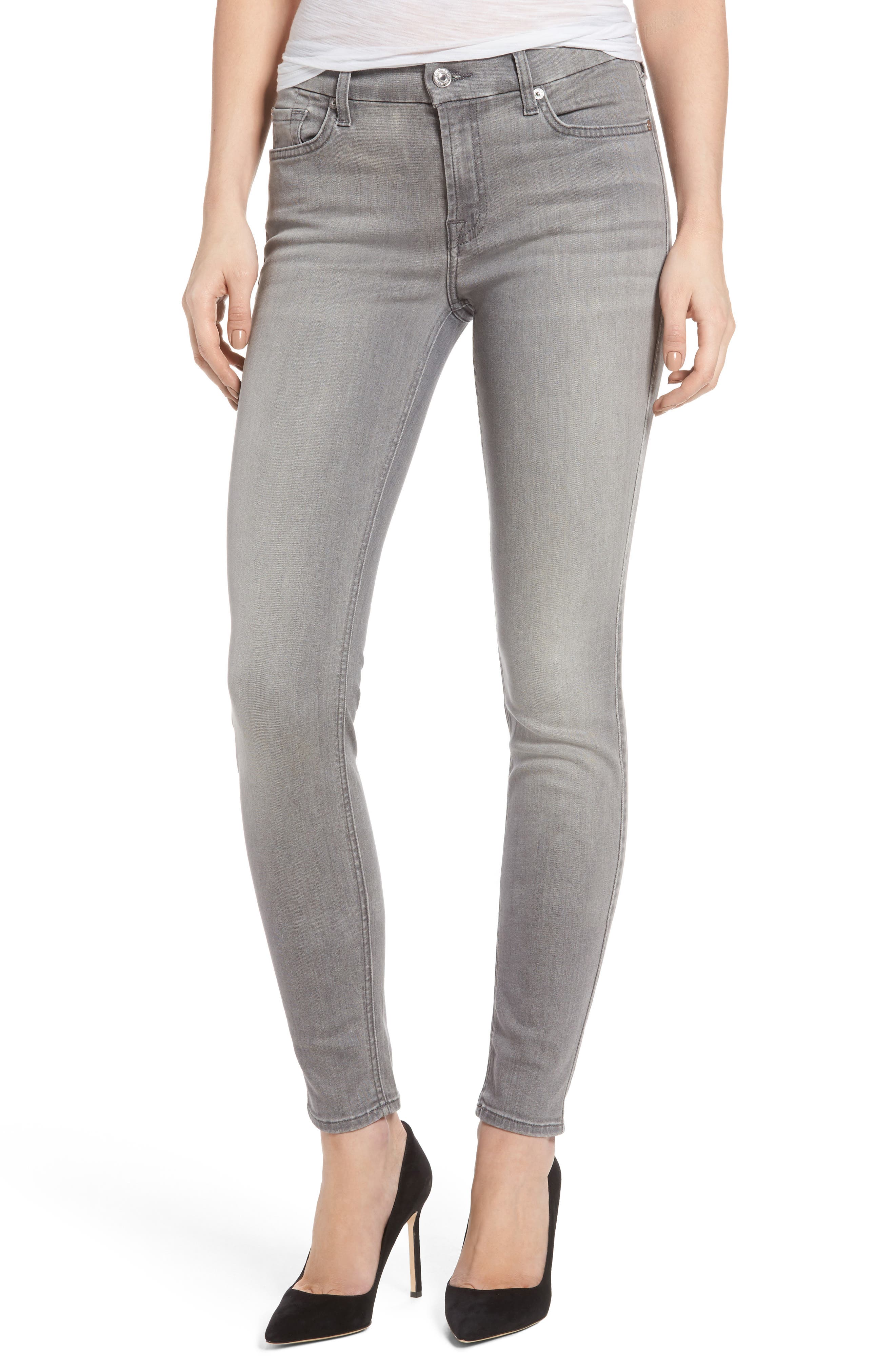7 for all mankind bair skinny jeans