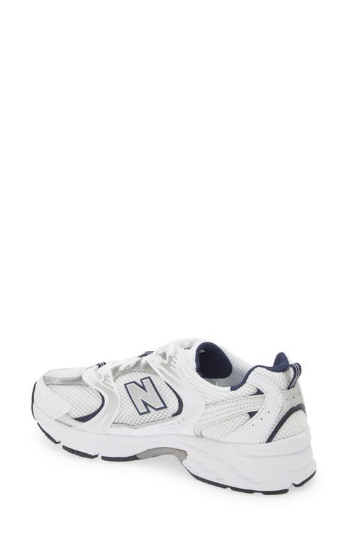 Shop New Balance Gender Inclusive 530 Sneaker In White/natural Indigo
