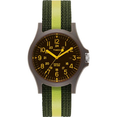 Timex Acadia Nylon Strap Watch, 40Mm
