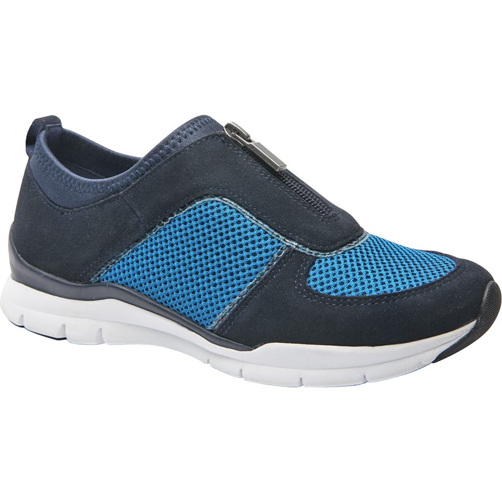 Ros Hommerson Fly Zip Sneaker In Navy Multi