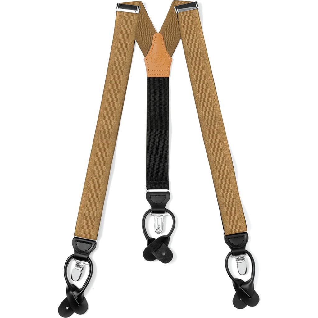 Cufflinks, Inc . Tan Adjustable Suspenders In Multi