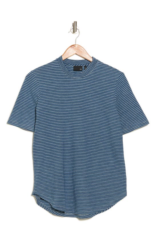 Shop Ag Cone Stripe Cotton T-shirt In Ikdten