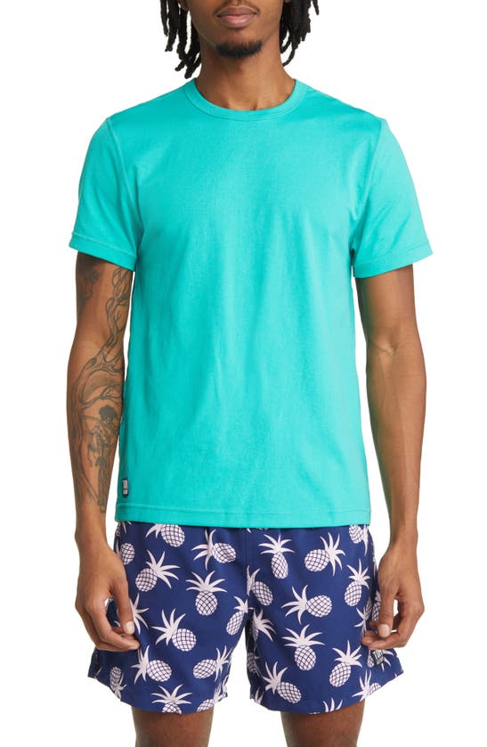 Tom & Teddy Men's Solid Short-sleeve Rash T-shirt In Spearmint Green