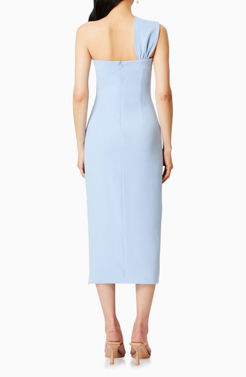 Shop Elliatt Fawn One-shoulder Cocktail Dress In Sky Blue