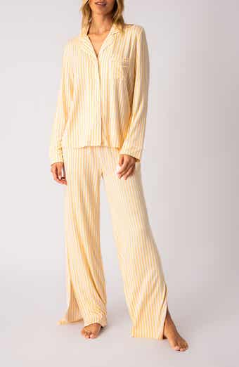 Free People Dreamy Days Mixed Print Pajamas In Golden Combo