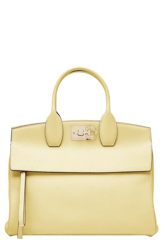 SALVATORE FERRAGAMO THE STUDIO LEATHER TOP HANDLE BAG,0744533