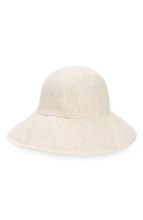 Lele Sadoughi Raffia Bucket Hat in Ivory