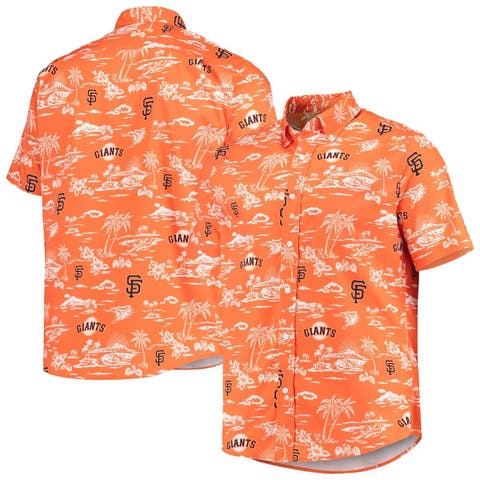 San Francisco Giants Reyn Spooner Vintage Orange Hawaiian Shirt