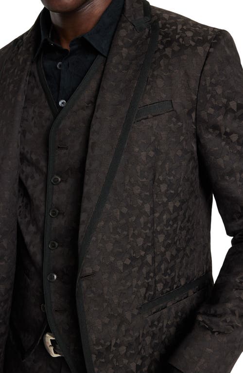 Shop John Varvatos Slim Fit Wool Blend Sport Coat In Ebony