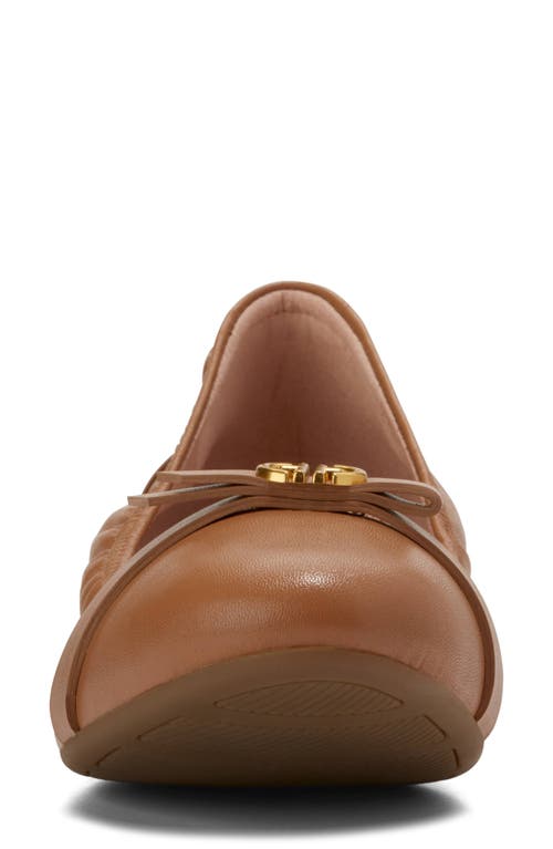 Shop Cole Haan Tova Bow Ballet Flat In Pecan Ltr