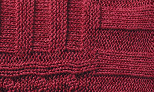 Vcny Home Dublin Cable Knit Throw Blanket In Red