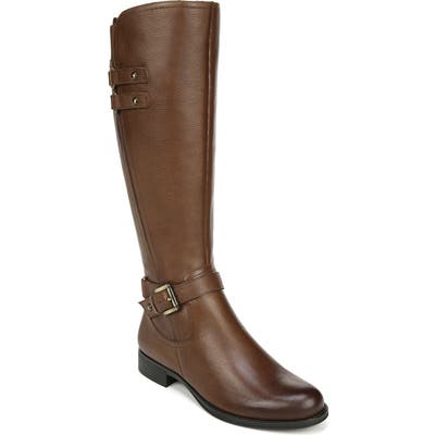 Naturalizer Jackie Tall Riding Boot Regular Calf- Brown