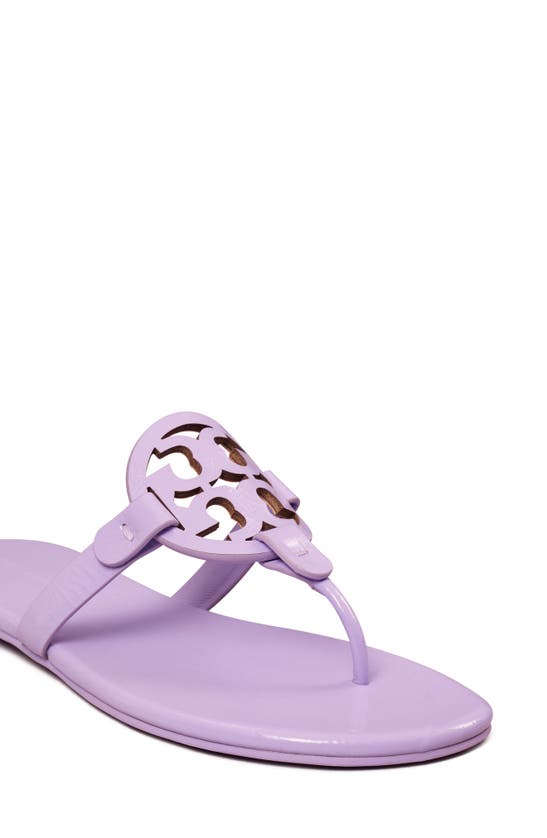 Tory Burch Miller Soft Patent Leather Sandal In Lavender Cloud | ModeSens