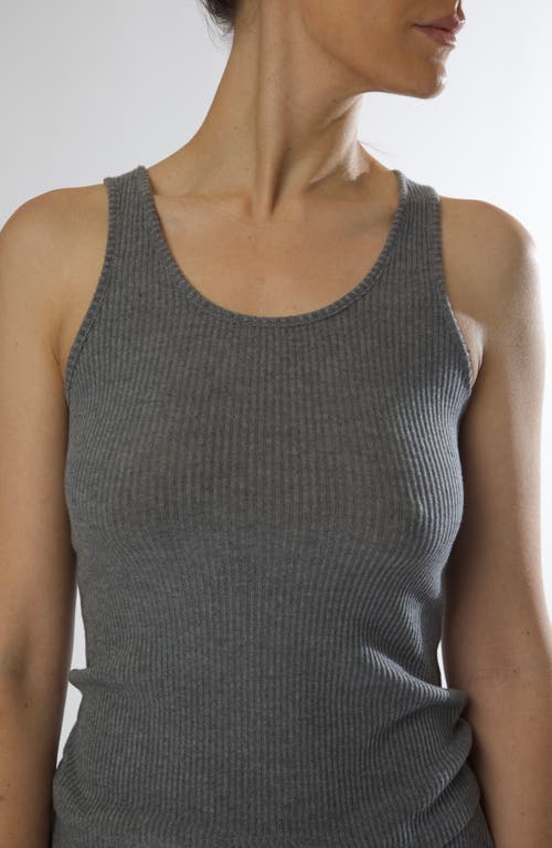 Andine Di Maria Geneva Rib Tank In Grey