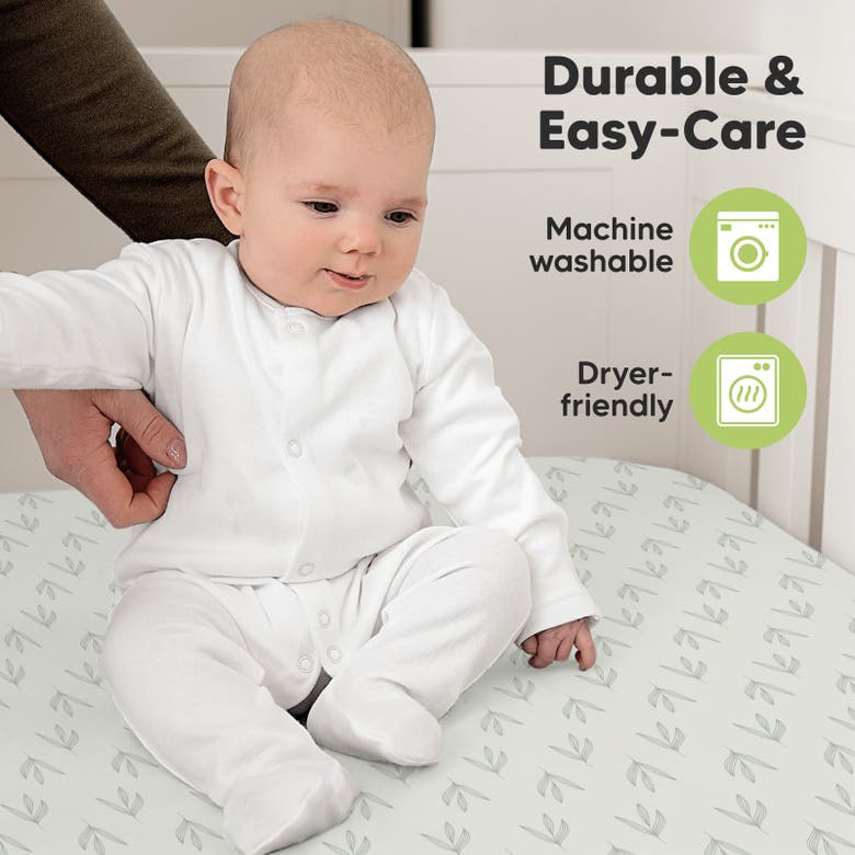 Shop Keababies Soothe Fitted Crib Sheet In Fleur