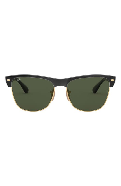 Ray-Ban Highstreet 57mm Sunglasses in Demi Black/Green Solid at Nordstrom