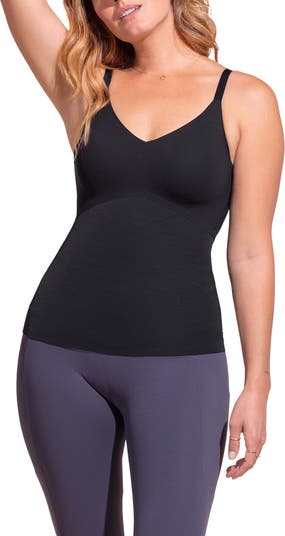 Honeylove LiftWear Cami Tank in Sand Smoothing Lifting Underwire