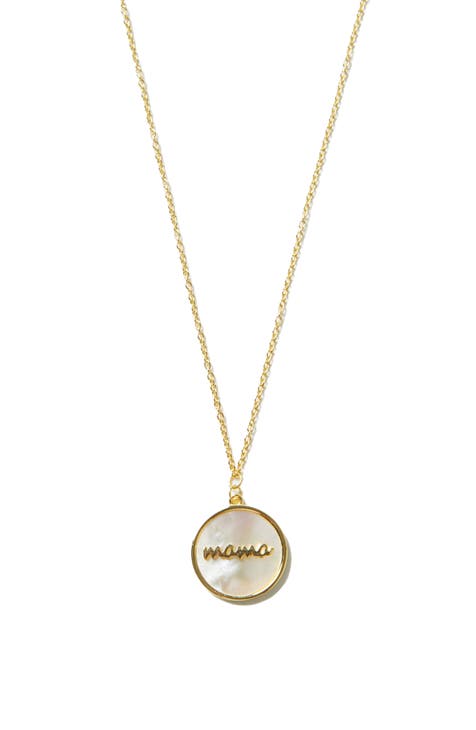 Mama necklace gold on sale nordstrom