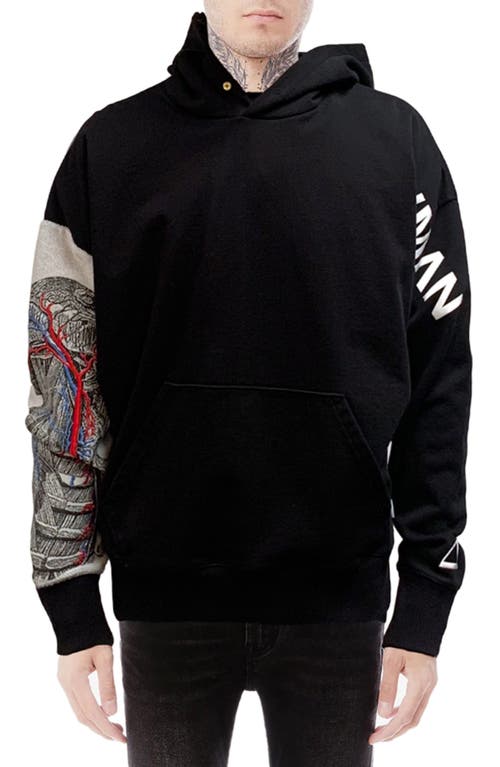 HVMAN Hoodie Sweatshirt in Black