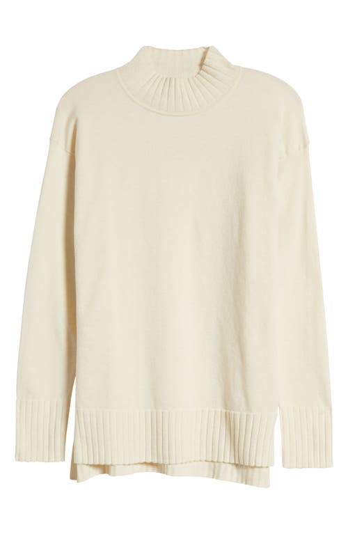 Shop Caslonr Caslon(r) Mock Neck Tunic Sweater In Ivory Pristine